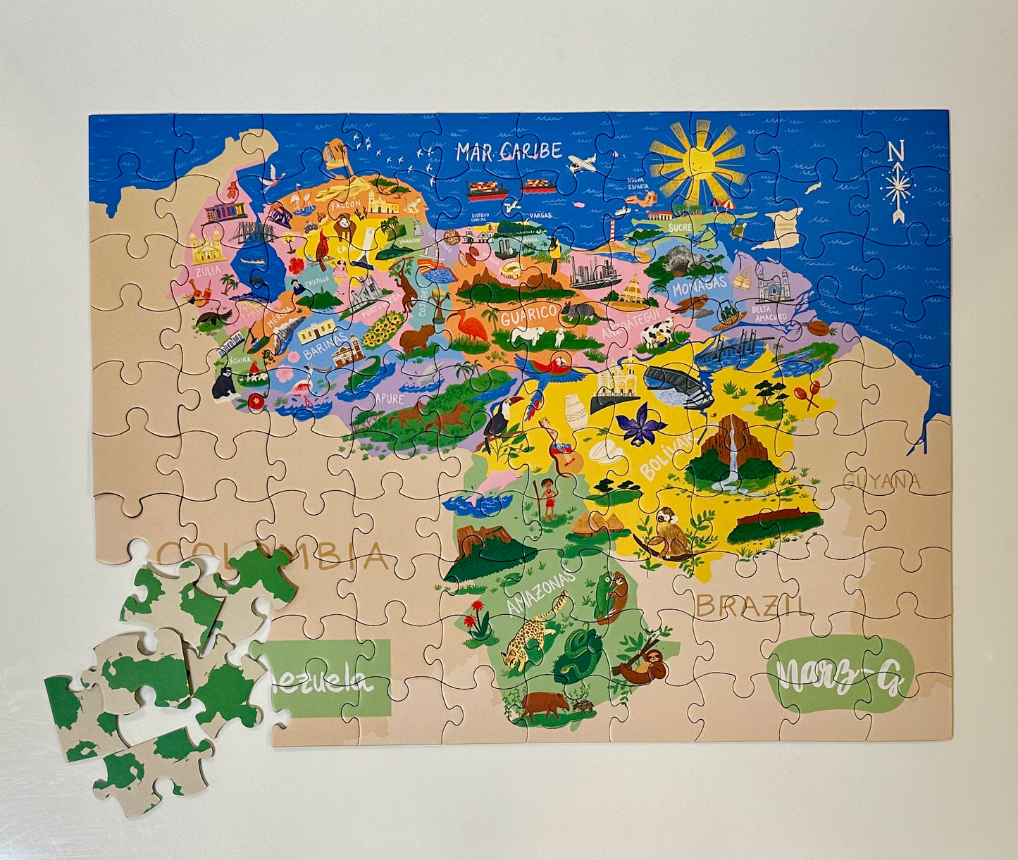 Rompecabezas para niños - Mis Raíces Venezuela - 100 Piezas / Venezuela Puzzle 100 pieces